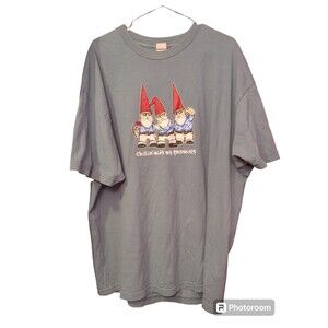 Apparel Active Wear Sz 2XL Blue Chillin' With My Gnomies T-Shirt Short Sleeve